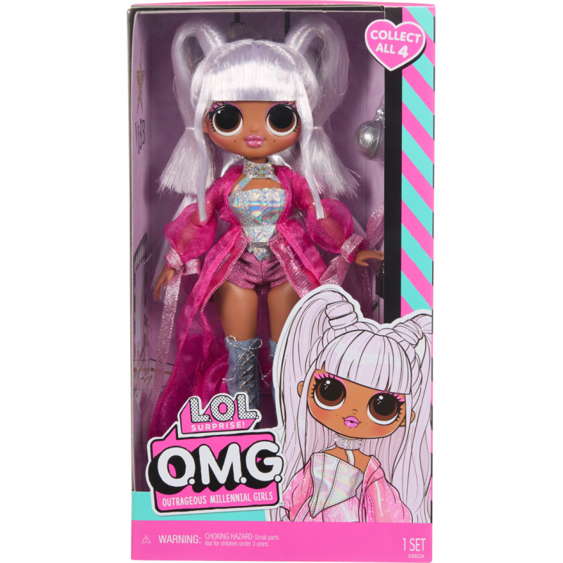 Lol Surprise 595632-EUC L.O.L. Surprise OMG Entry Doll Kitty K