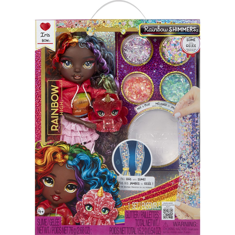 Rainbow High 122432-EU Rainbow High Rainbow Shimmers with Slime Fashion Doll Iris (rainbow)