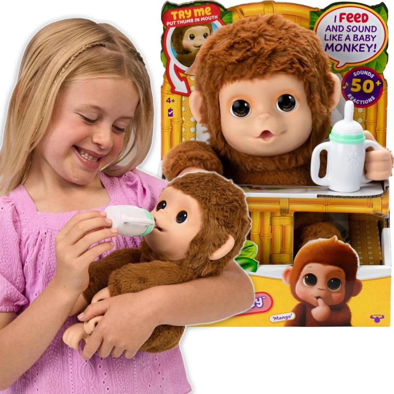 Moose Little Live Pets My Baby Monkey Mango 26613
