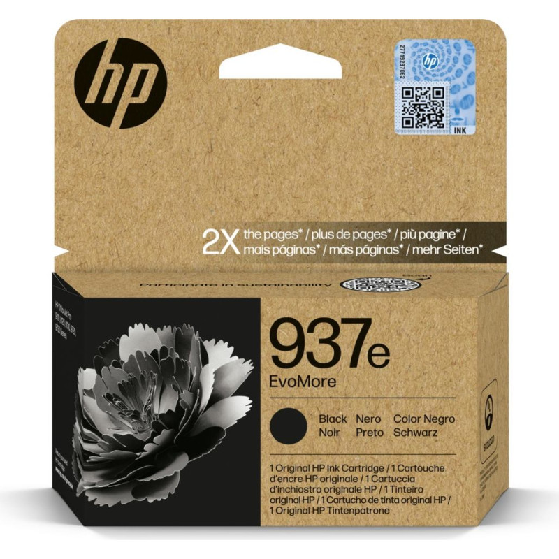 Hewlett-Packard Ink Cartridge HP Ink No.937E (4S6W9NE) BK 2500p. OEM