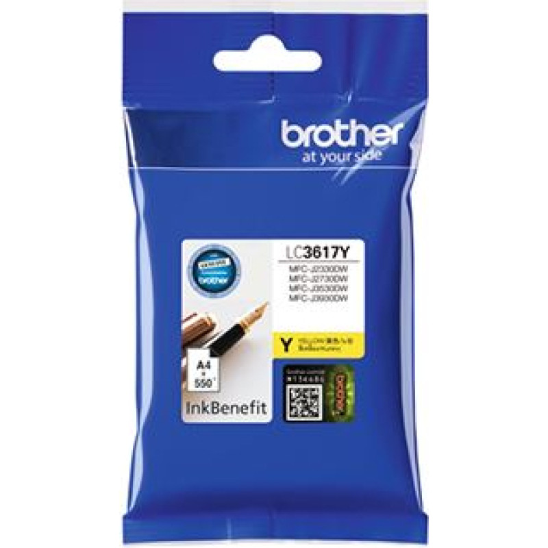 Brother Ink Cartridge Brother LC3617 YL 550p. OEM