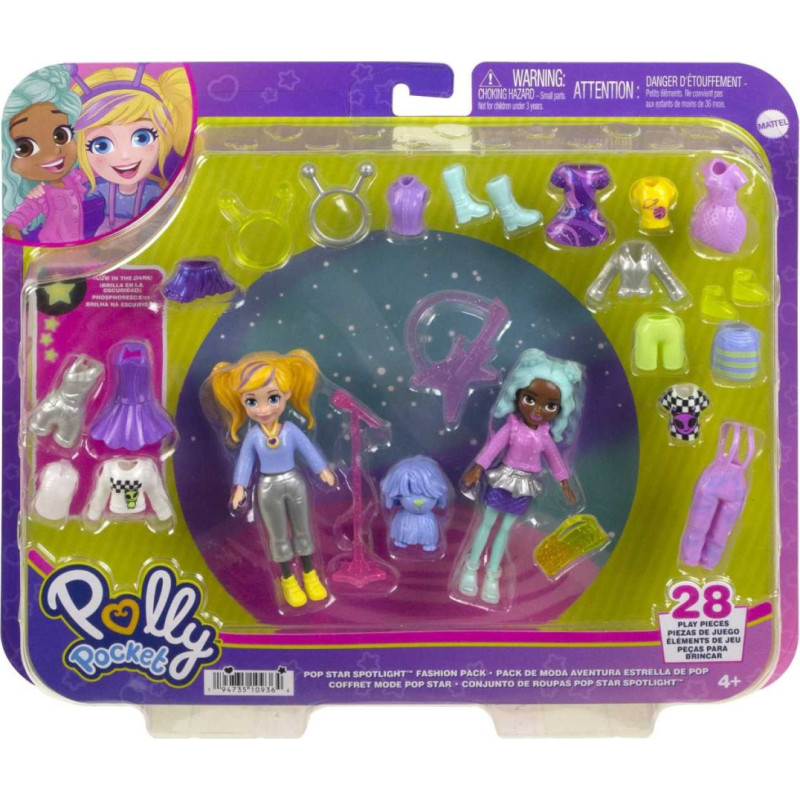 Mattel Polly Pocket Pop Star Spotlight HKV97 HNF51