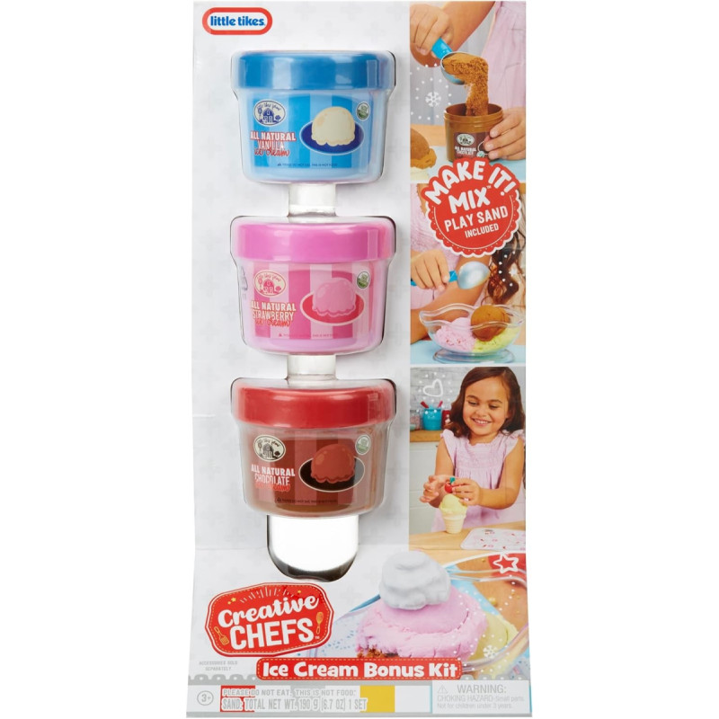 Little Tikes 641121-EUC Creative Chefs Ice Cream Refill Kit
