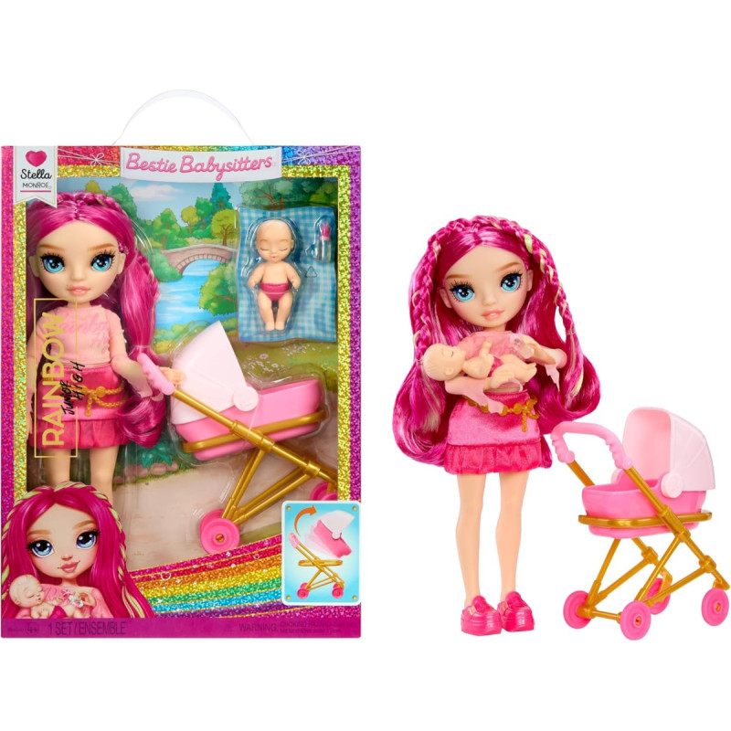 Rainbow High Jr High Bestie Babysitters Fashion Doll Stella 248484-EUC