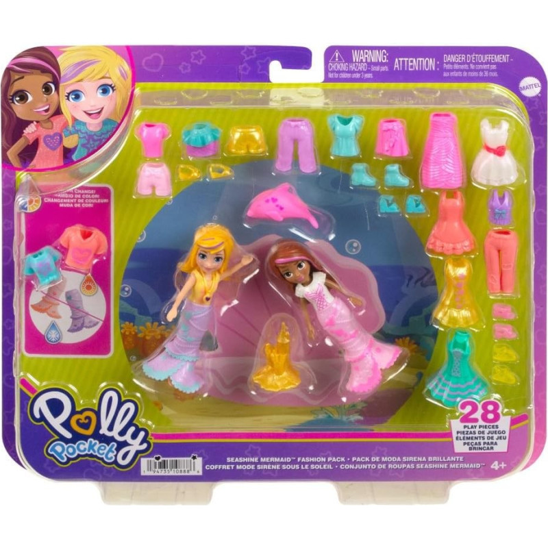 Mattel Polly Pocket Seashine Mermaid HKV96 HNF51