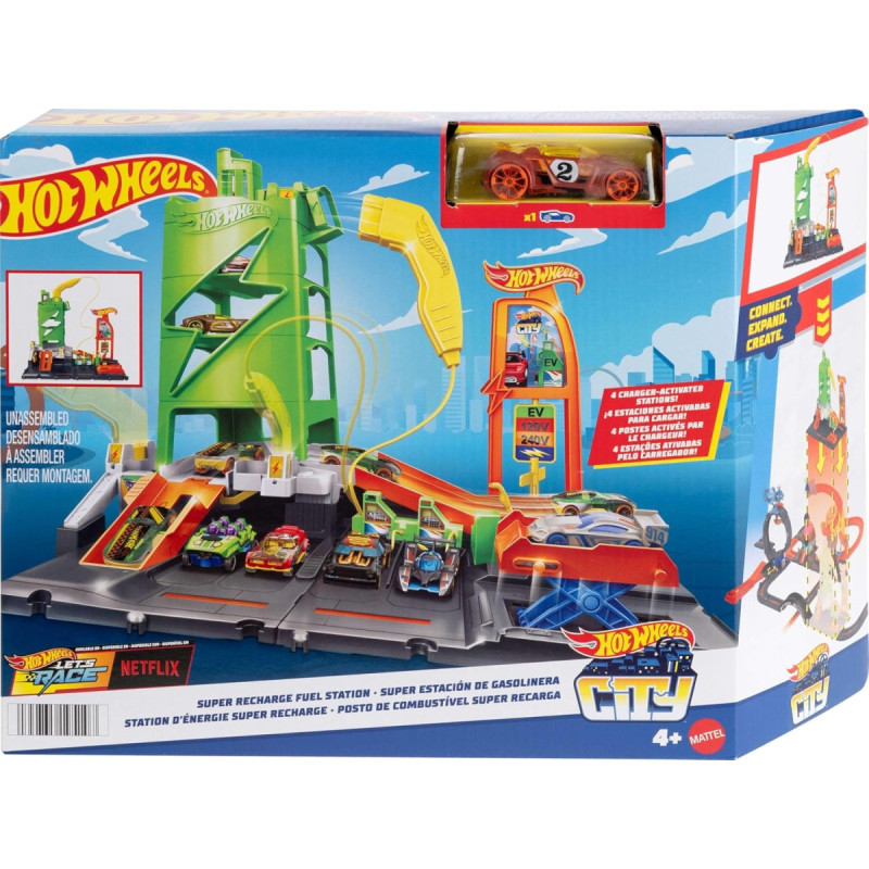 Hot Wheels City Super Recharge Fuel Station HTN79