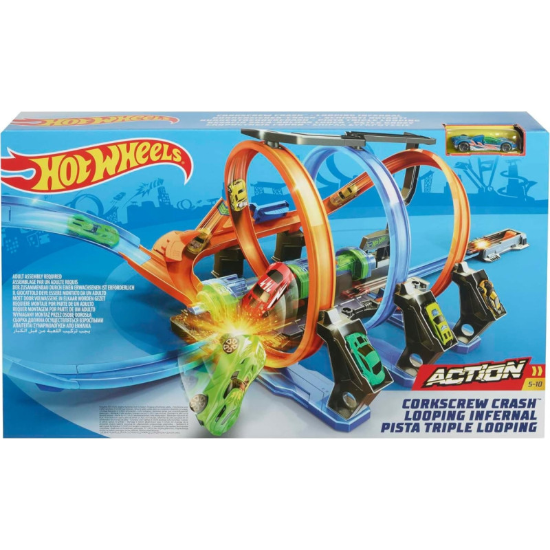 Hot Wheels Action Corkscrew Crash FTB65